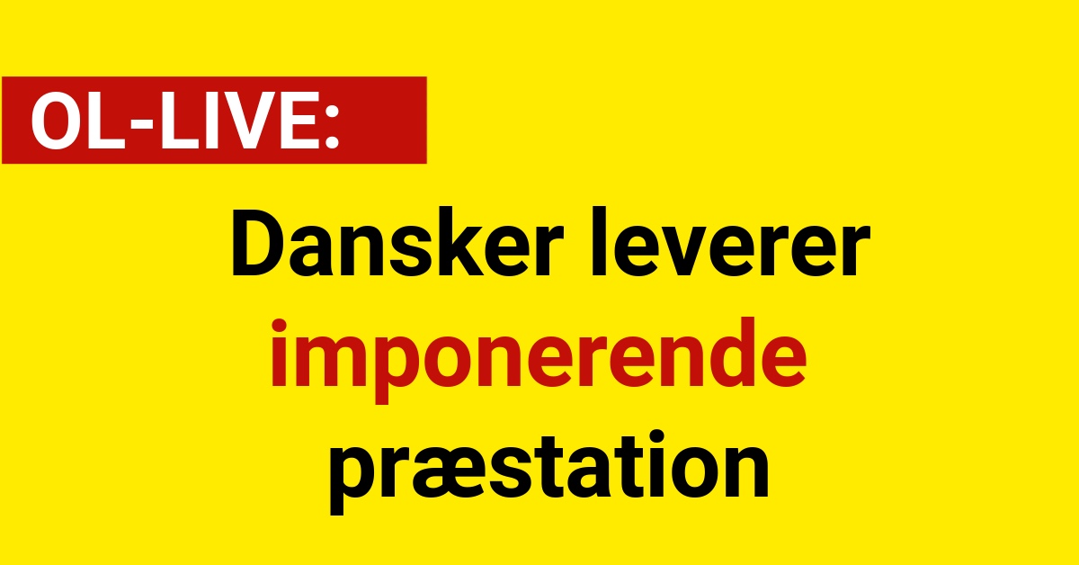 OL-LIVE: Dansker leverer imponerende præstation