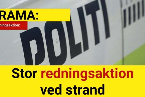 Stor redningsaktion ved strand