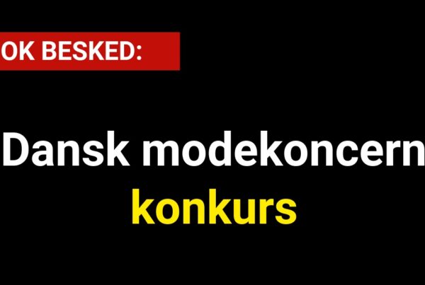 Dansk modekoncern konkurs