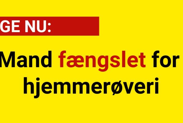Mand fængslet for hjemmerøveri - Krimi