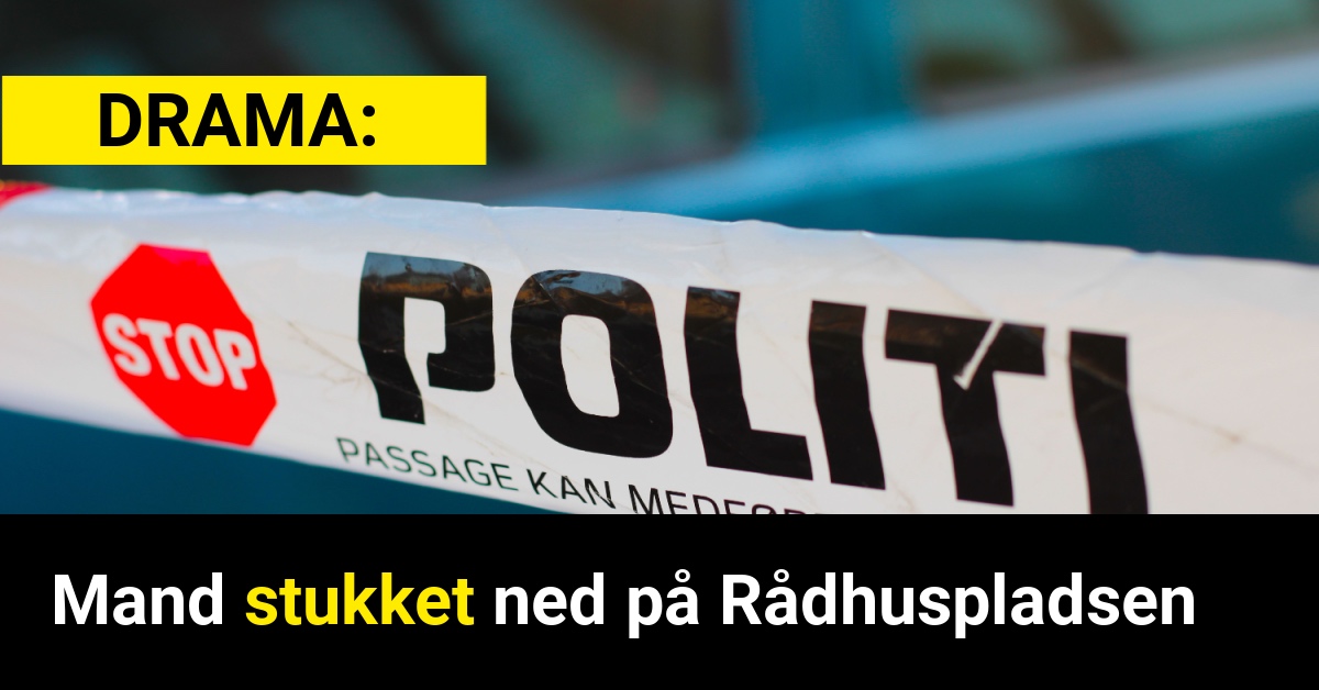 Mand stukket ned på Rådhuspladsen - Krimi