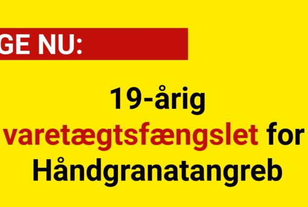 19-årig varetægtsfængslet for Håndgranatangreb