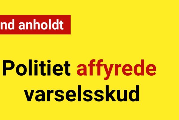 Politiet affyrede varselsskud: Mand anholdt - Krimi