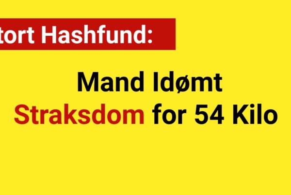 Stort Hashfund: Mand Idømt Straksdom for 54 Kilo