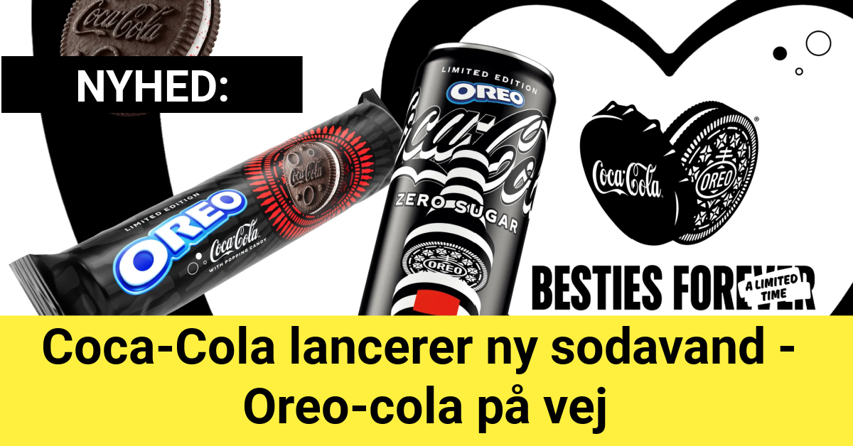 Nyhed: Coca-Cola lancerer ny sodavand - Oreo-cola på vej