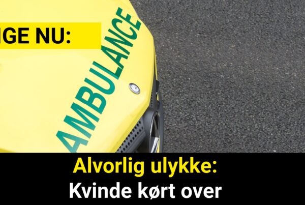 Alvorlig ulykke: Kvinde kørt over - 112