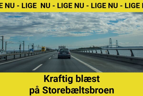 Advarer om Kraftig blæst på Storebæltsbroen
