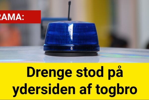 DRAMA: Drenge stod på ydersiden af togbro