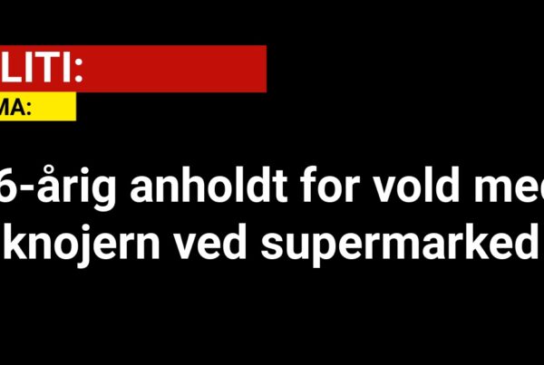 36-årig anholdt for vold med knojern ved supermarked