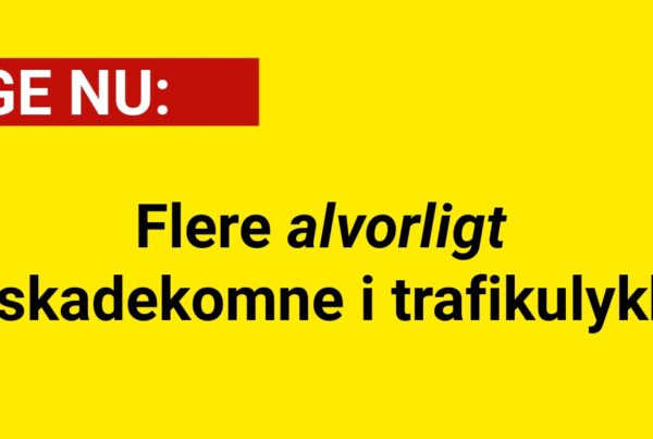 LIGE NU: Flere alvorligt tilskadekomne i trafikulykke