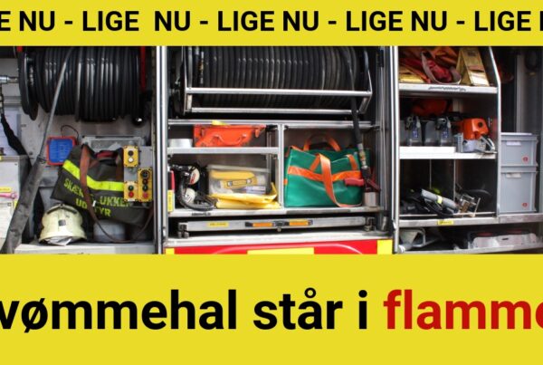Svømmehal står i flammer