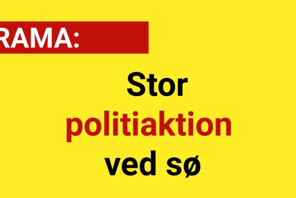DRAMA: Stor politiaktion ved sø
