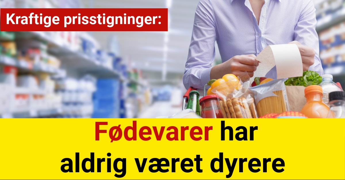 Kraftige prisstigninger: Fødevarer har aldrig været dyrere