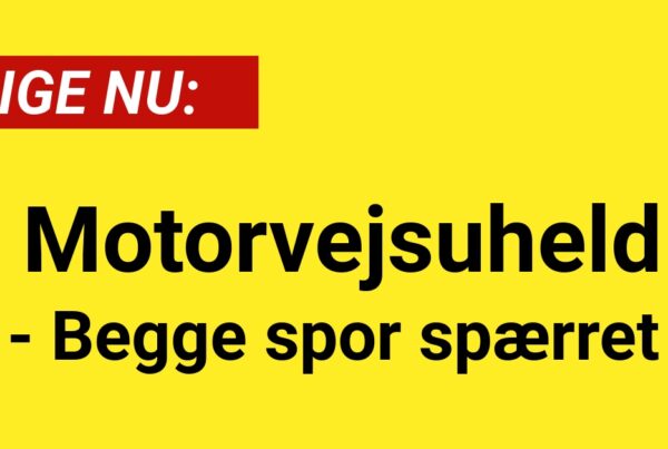 LIGE NU: Motorvejsuheld - Begge spor spærret