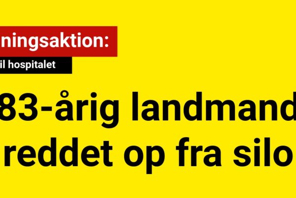 83-årig landmand reddet op fra silo - Kørt til hospitalet