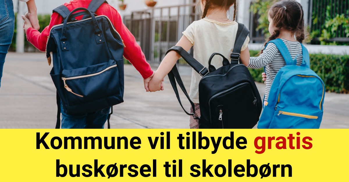 Nu vil kommune tilbyde gratis buskørsel til skolebørn