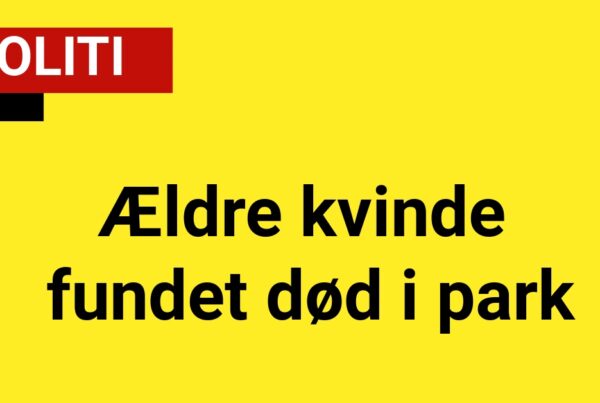 Ældre kvinde fundet død i park