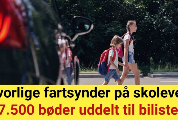 Alvorlige fartsynder på skoleveje: 7.500 bøder uddelt til bilister