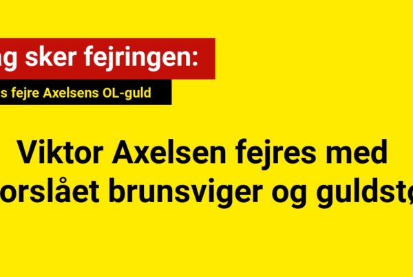Rådhus fejrer Viktor Axelsen med storslået brunsviger og guldstøv