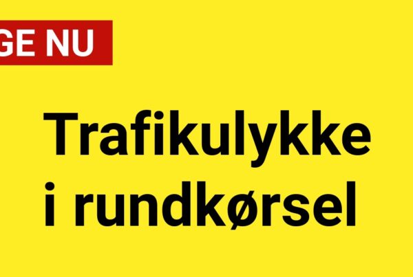 LIGE NU: Trafikulykke i rundkørsel