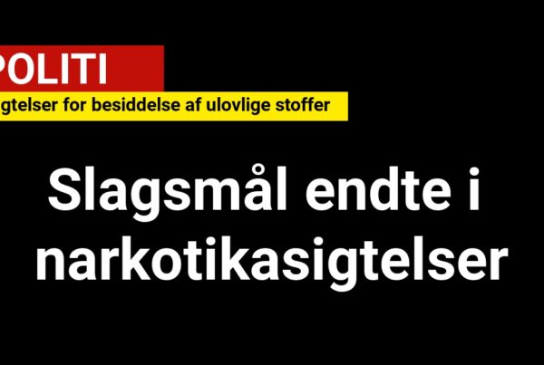 Slagsmål endte i narkotikasigtelser