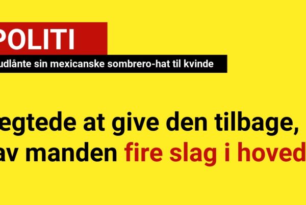 Mand udlånte sin mexicanske sombrero-hat til en kvinde der nægtede at give den tilbage