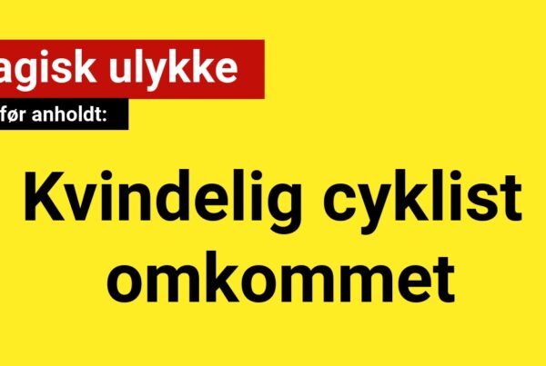 Kvindelig cyklist omkommet i tragisk ulykke med varebil