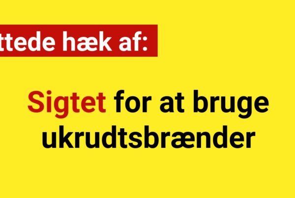Futtede hæk af: Sigtet for at bruge ukrudtsbrænder