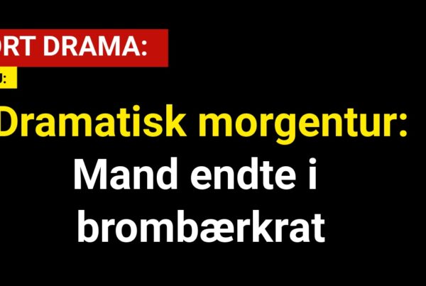 Dramatisk morgentur: Mand endte i brombærkrat