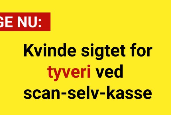 Kvinde sigtet for tyveri ved scan-selv-kasse