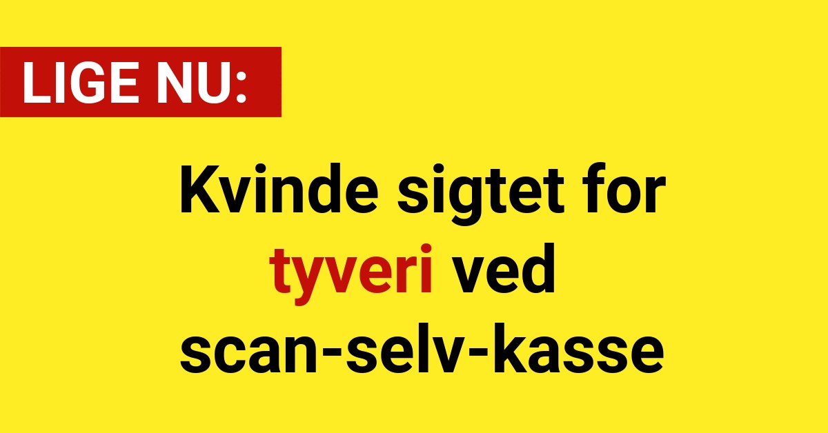 Kvinde sigtet for tyveri ved scan-selv-kasse