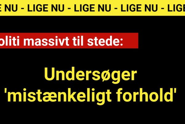 Politi massivt til stede: Undersøger 'mistænkeligt forhold'