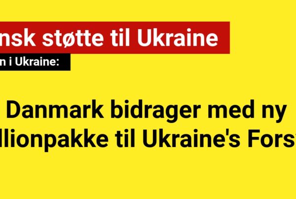 Danmark bidrager med ny millionpakke til Ukraine's Forsvar