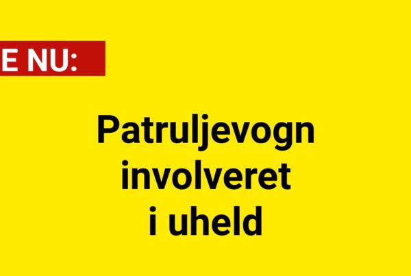 Patruljevogn involveret i uheld