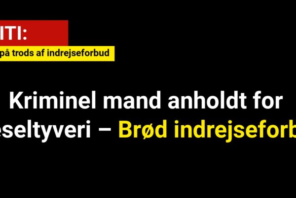 Kriminel mand anholdt for dieseltyveri – Brød indrejseforbud