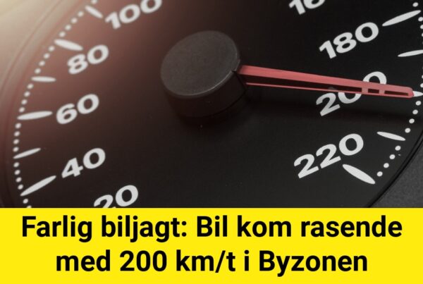 Farlig biljagt: Bil kom rasende med 200 km/t i Byzonen