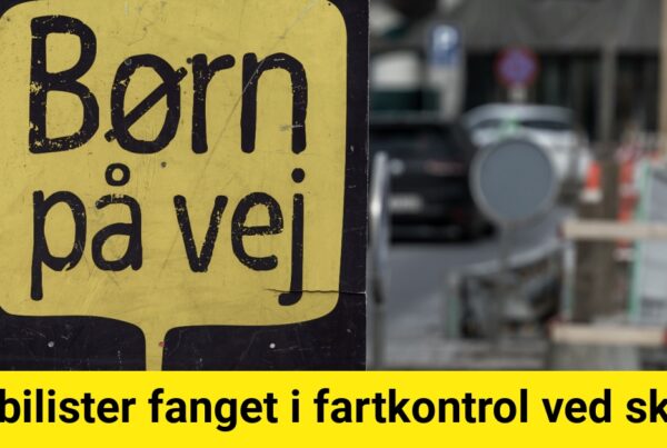 45 bilister fanget i fartkontrol ved skole