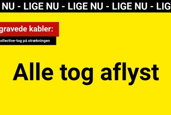 LIGE NU: Overgravet kabel aflyser alle tog