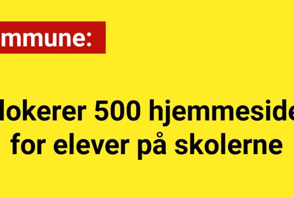 Kommune blokerer 500 hjemmesider for elever
