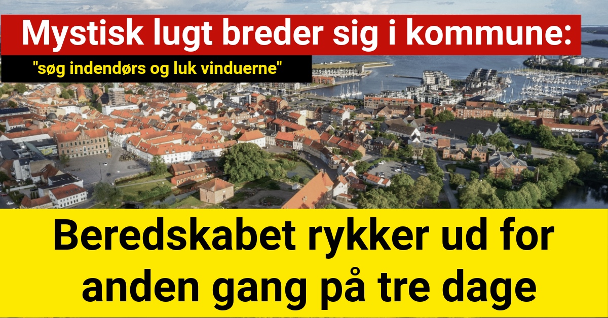 Mystisk lugt breder sig i kommune: Beredskabet rykker ud for anden gang på tre dage