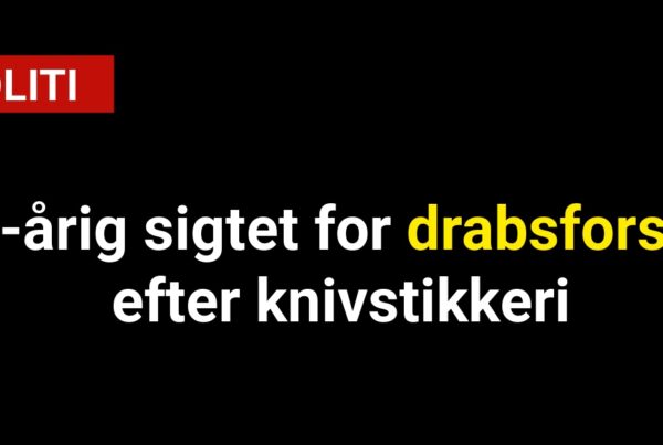 32-årig sigtet for drabsforsøg efter knivstikkeri