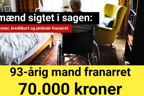 To mænd sigtet: Franarrede ældre mand 70.000 kroner
