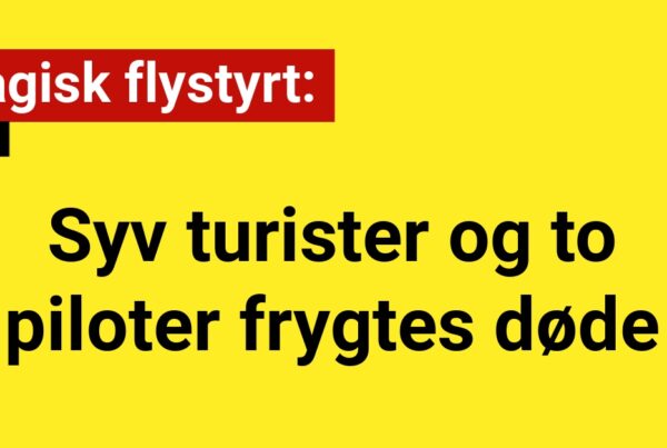 Flystyrt ved feriedestination: Syv turister og to piloter frygtes døde