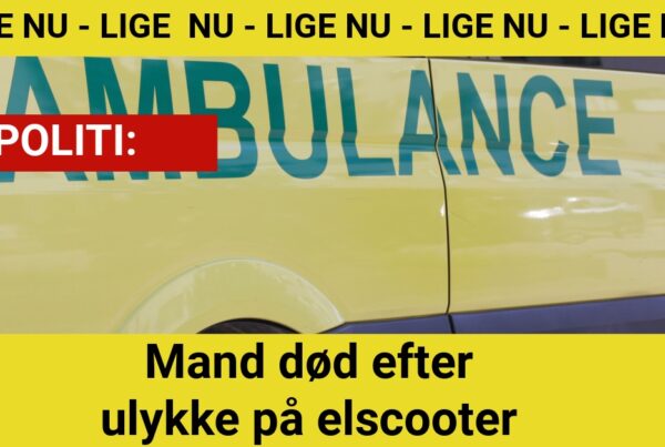 LIGE NU: 82-årig død efter ulykke på elscooter