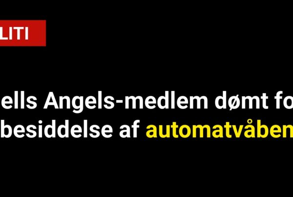 Hells Angels-medlem dømt for besiddelse af automatvåben