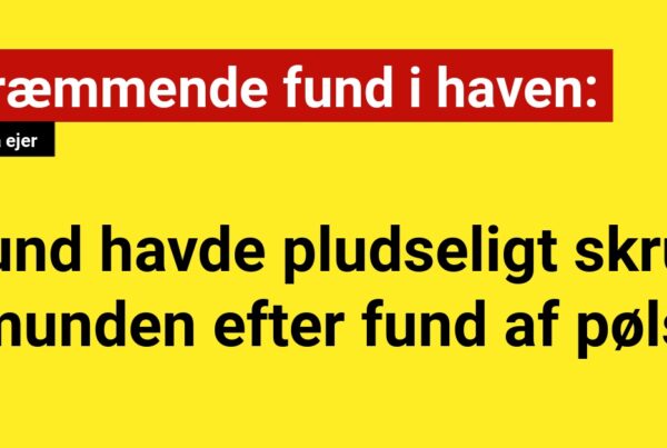 Skræmmende fund i haven: Hund havde pludseligt skrue i munden efter fund af Pølse