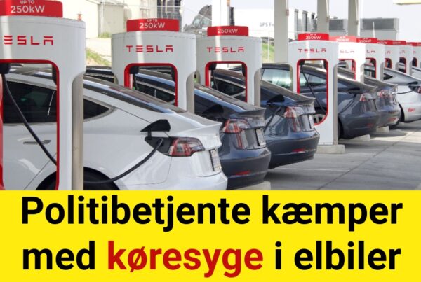 Politibetjente kæmper med køresyge i elbiler