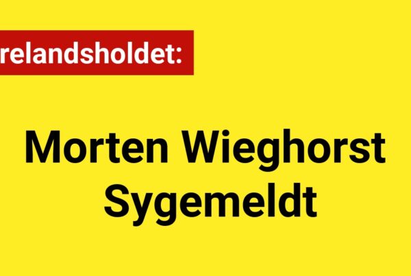 Dansk landstræner Morten Wieghorst sygemeldt