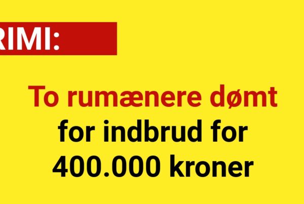 To rumænere dømt for indbrud for 400.000 kroner