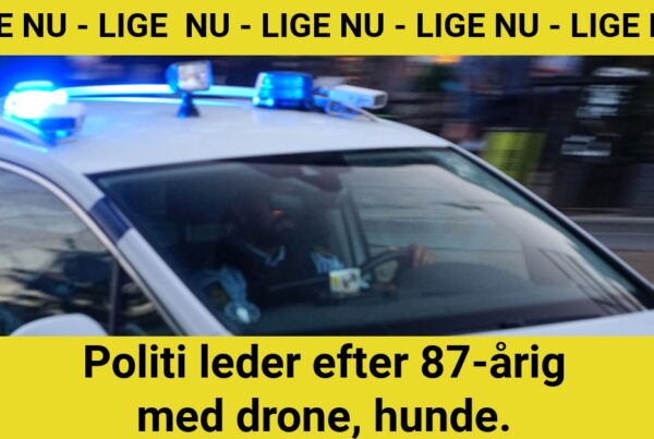 Politi leder efter 87-årig med drone, hunde - Nyhed24.dk